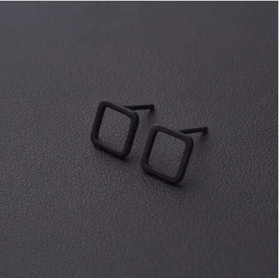 17KM 2 pair 2016 Fashion Gold Color Punk Simple T Bar Stud Earrings For Women Ear Jewelry brincos bijoux Fashion Earring