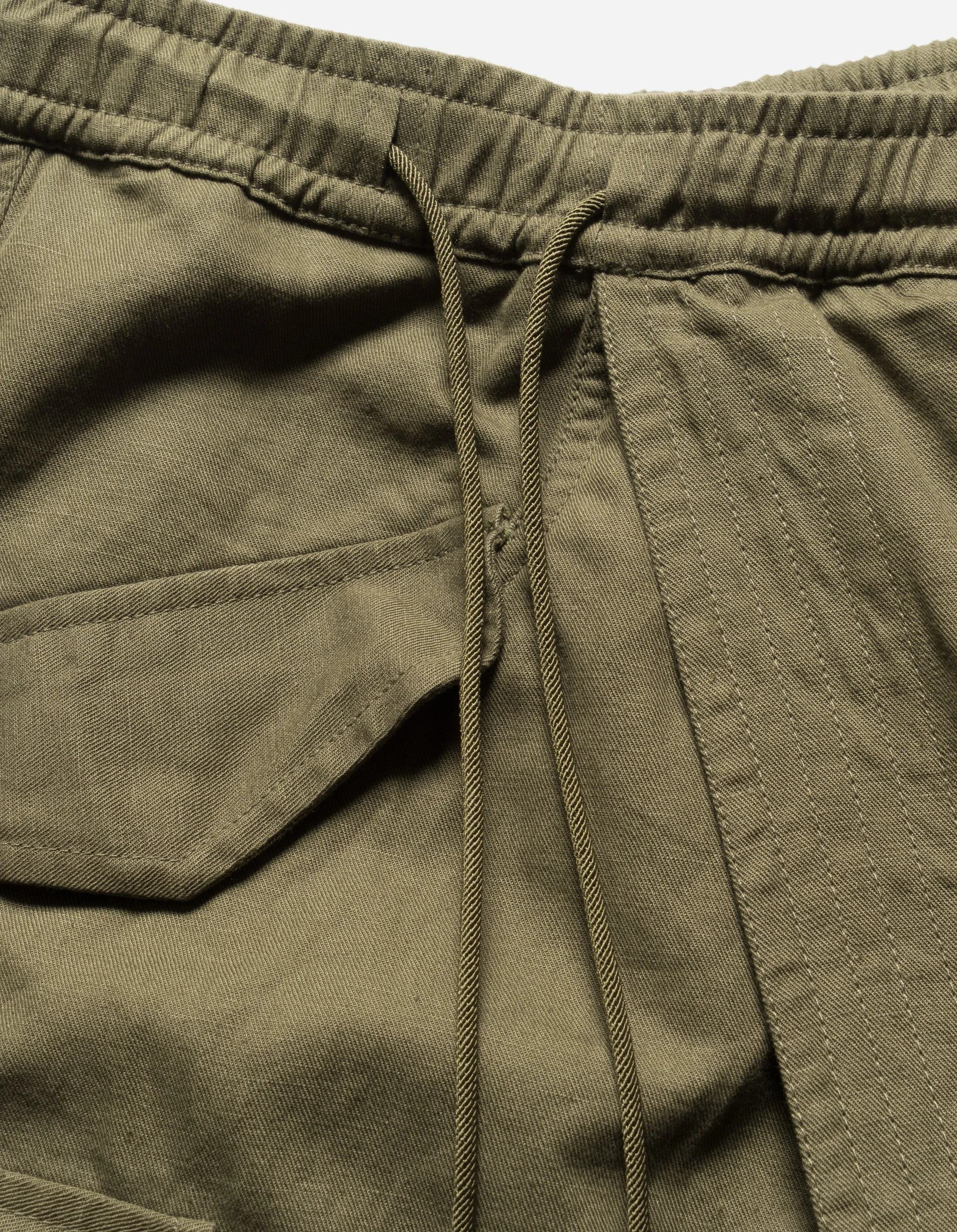 6008 Cobra Asym Cargo Hakama Pants Olive OG-107F