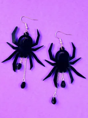 Acrylic Spider Dangle Earrings