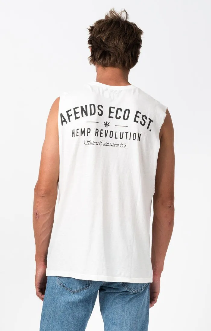 Afends Mens Eco Cut - Hemp Band Cut Tee