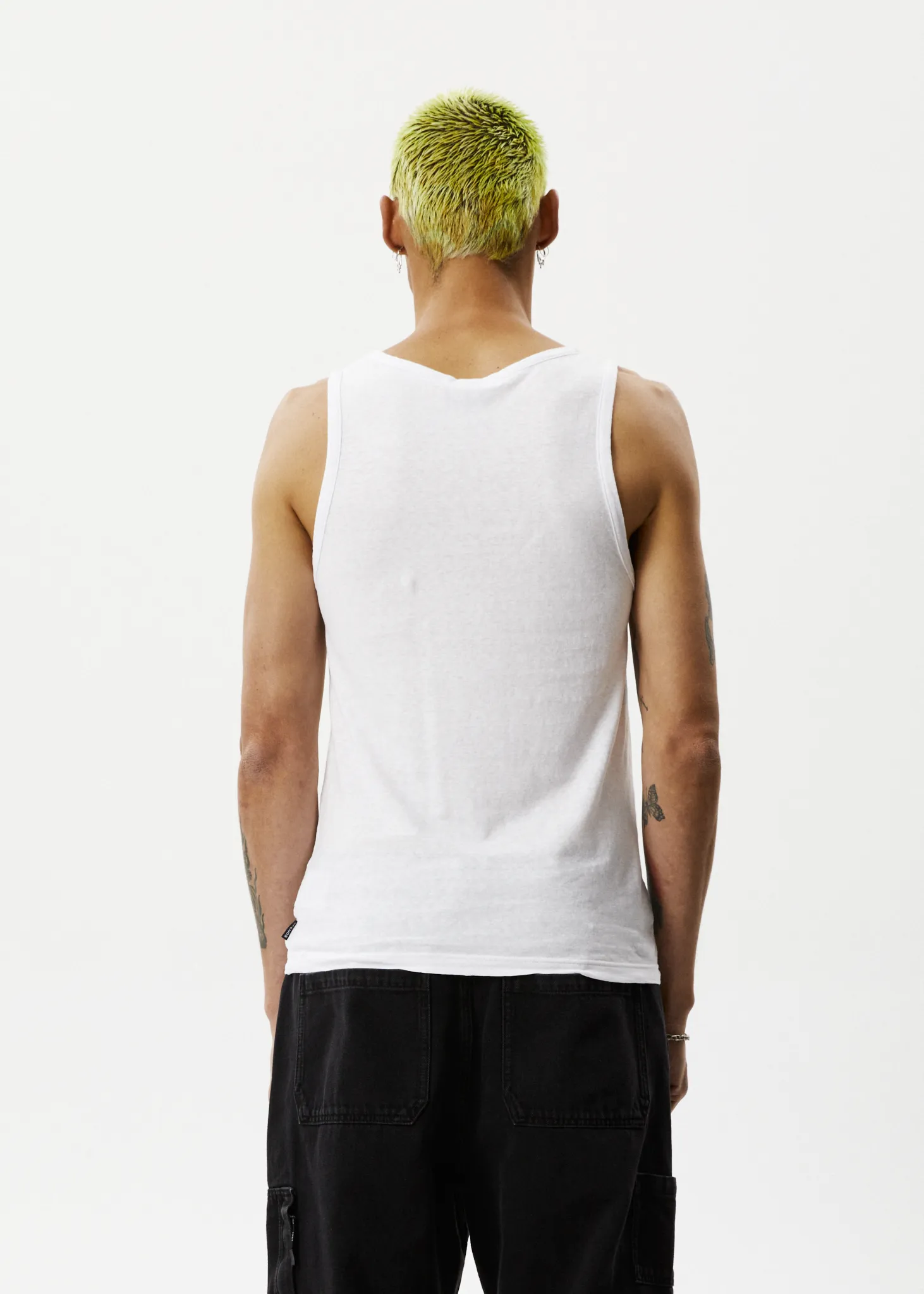 AFENDS Mens Laidback - Singlet - White