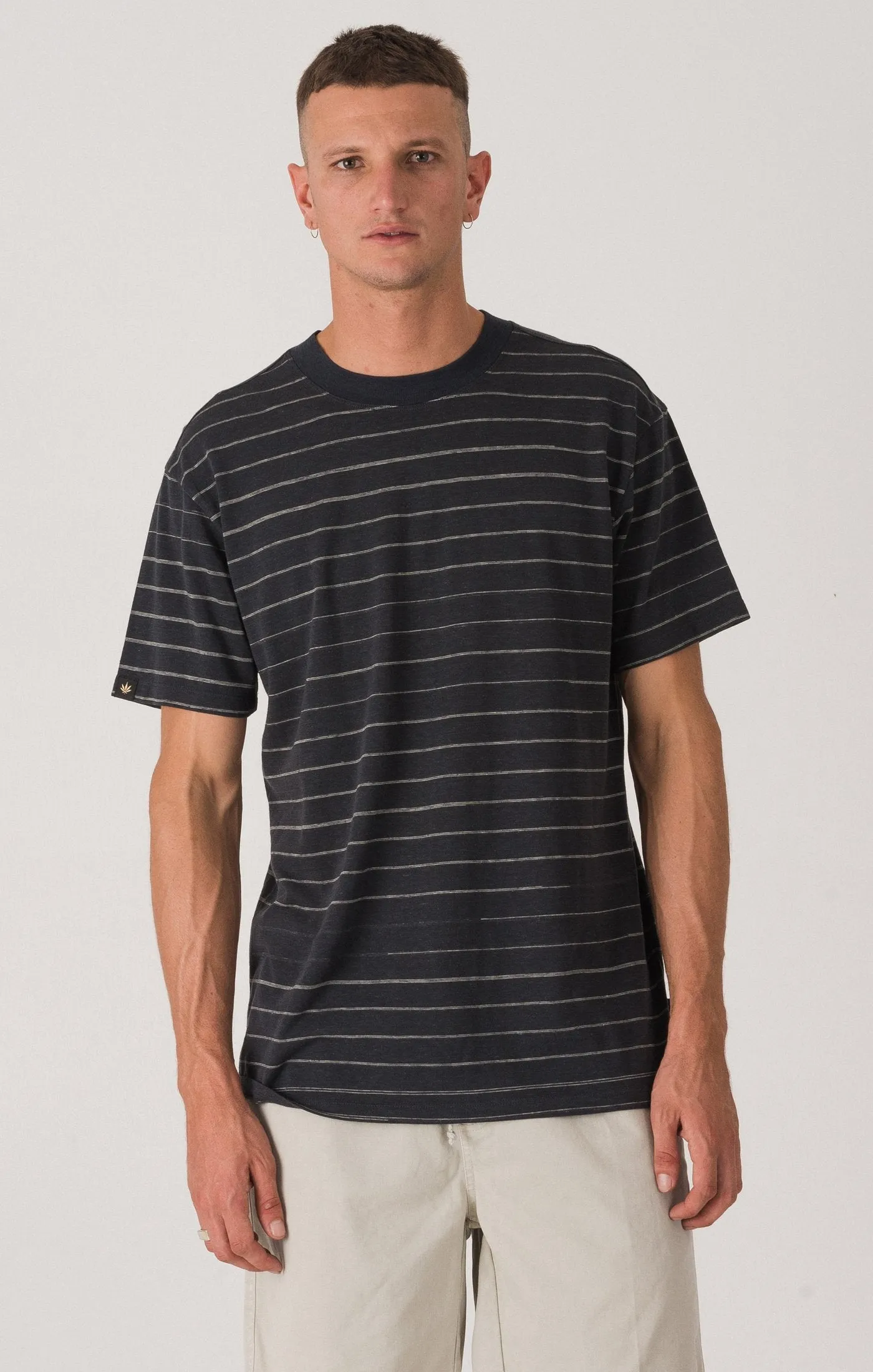 Afends Mens Measure - Retro Fit Hemp Tee