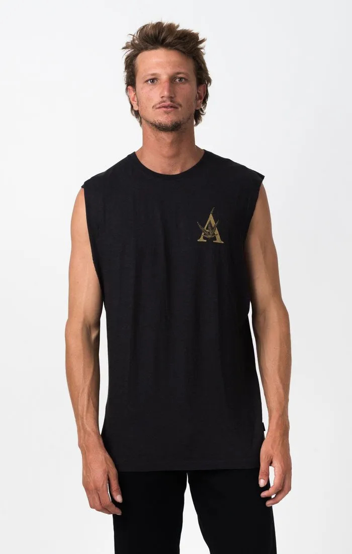 Afends Mens New Future Cut - Hemp Band Cut Tee