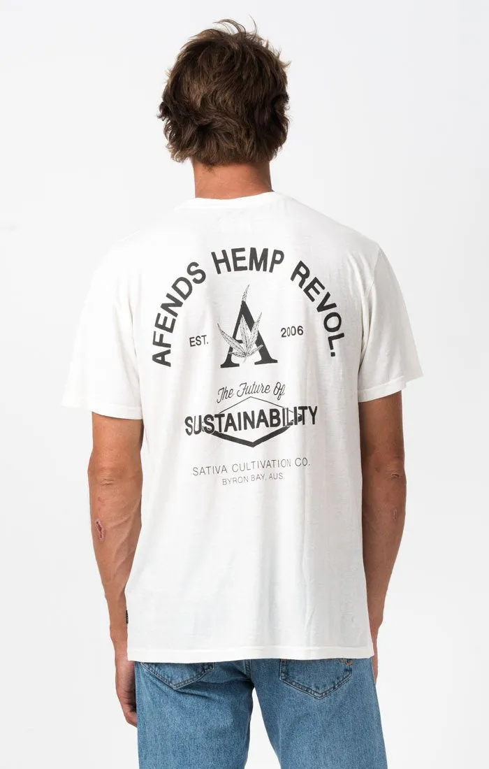 Afends Mens New Future - Standard Fit Hemp Tee