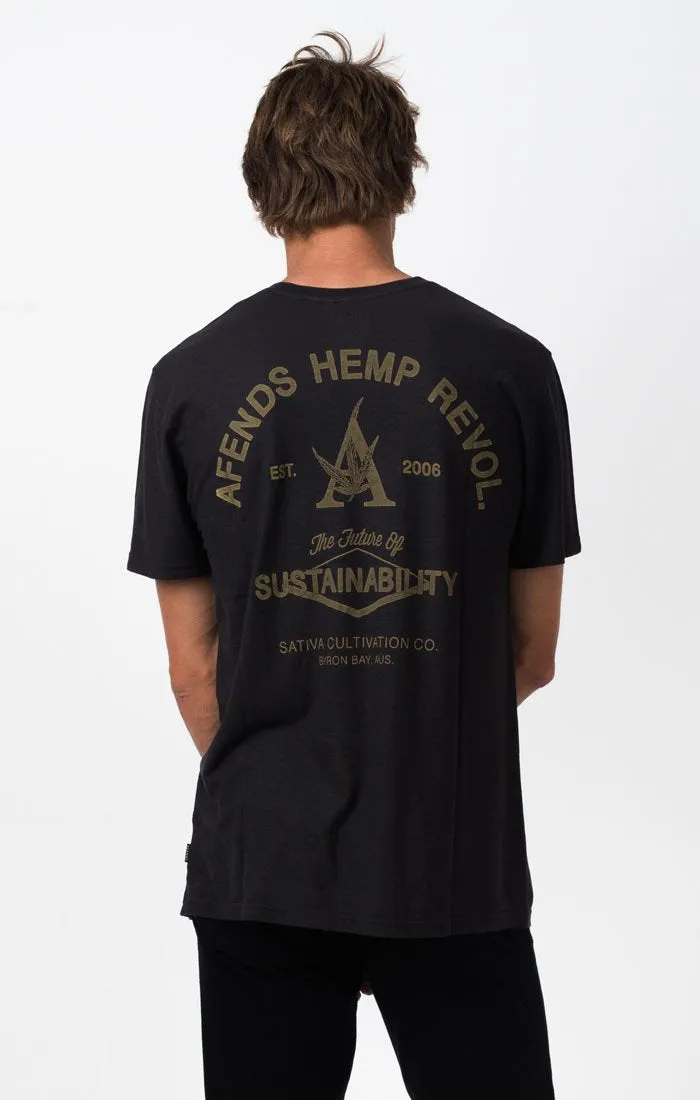 Afends Mens New Future - Standard Fit Hemp Tee