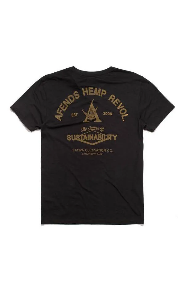 Afends Mens New Future - Standard Fit Hemp Tee