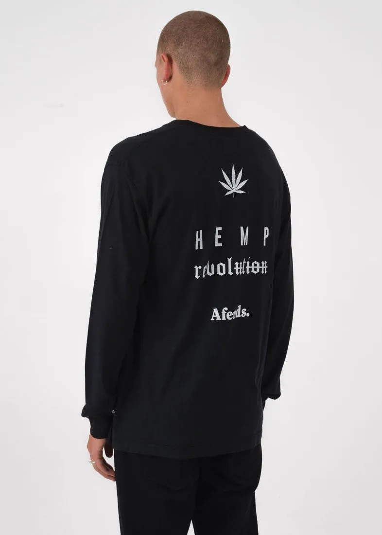 Afends Mens Strike - Hemp Long Sleeve Tee