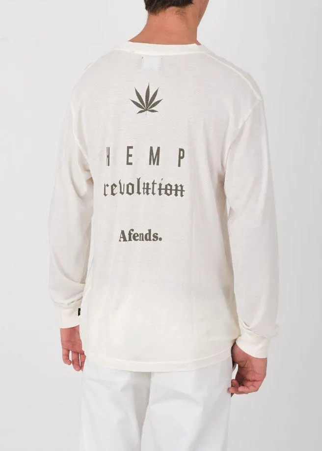 Afends Mens Strike - Hemp Long Sleeve Tee