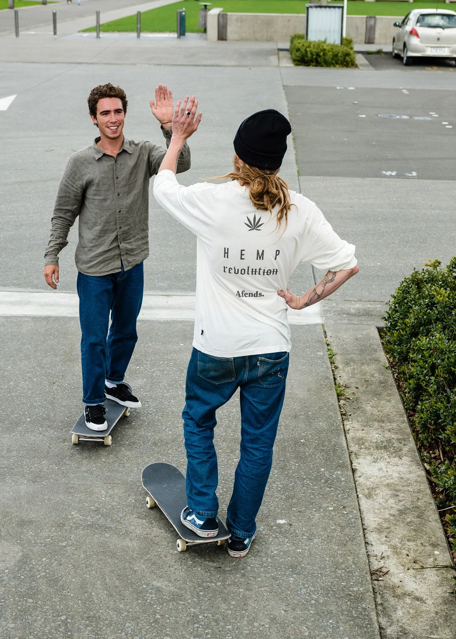 Afends Mens Strike - Hemp Long Sleeve Tee