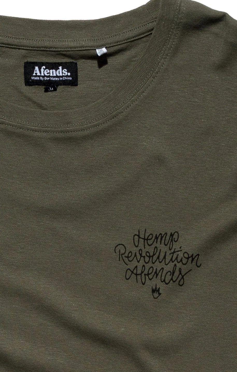 Afends Mens Writings - Standard Fit Hemp Tee