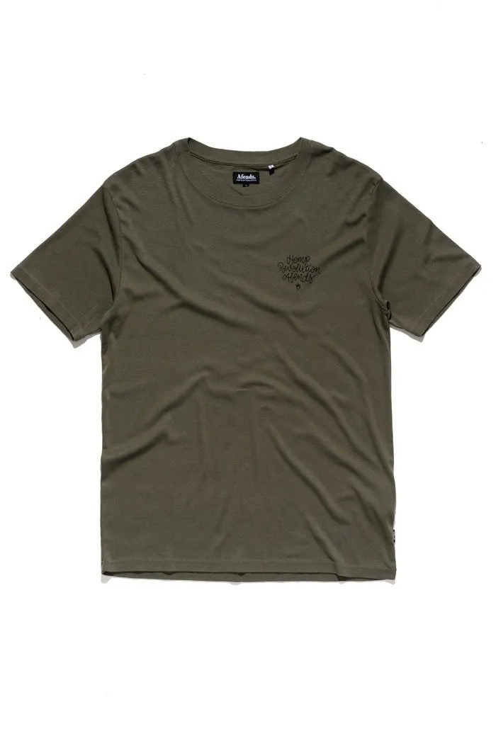 Afends Mens Writings - Standard Fit Hemp Tee