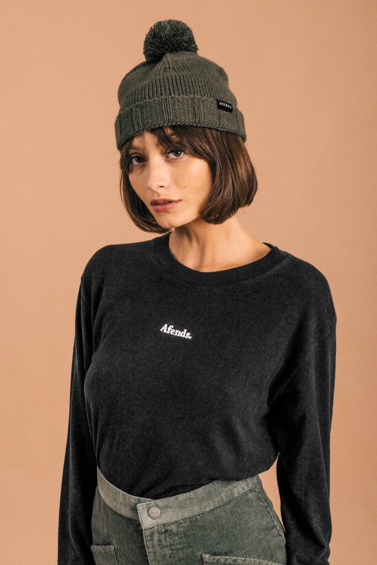 Afends Womens Rhodes - Hemp Long Sleeve Tee