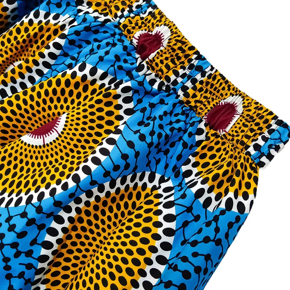 African  Ankara High Low Skirt