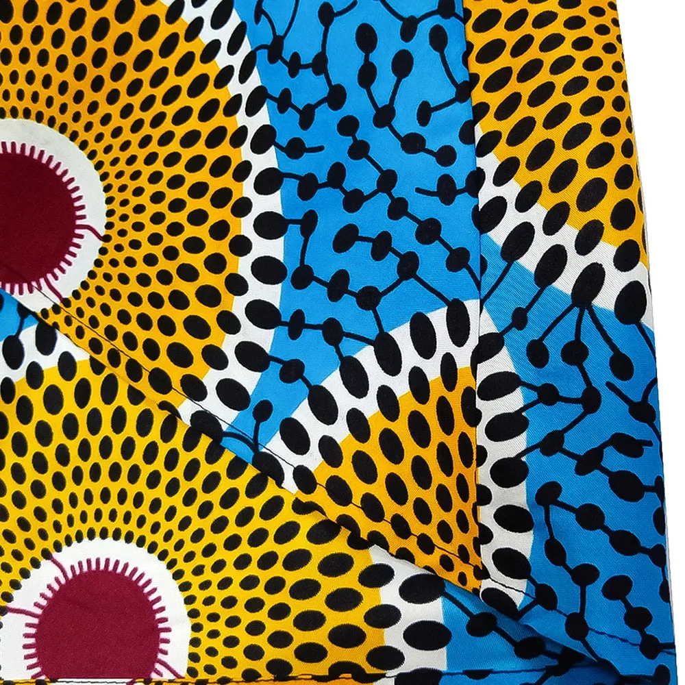 African  Ankara High Low Skirt