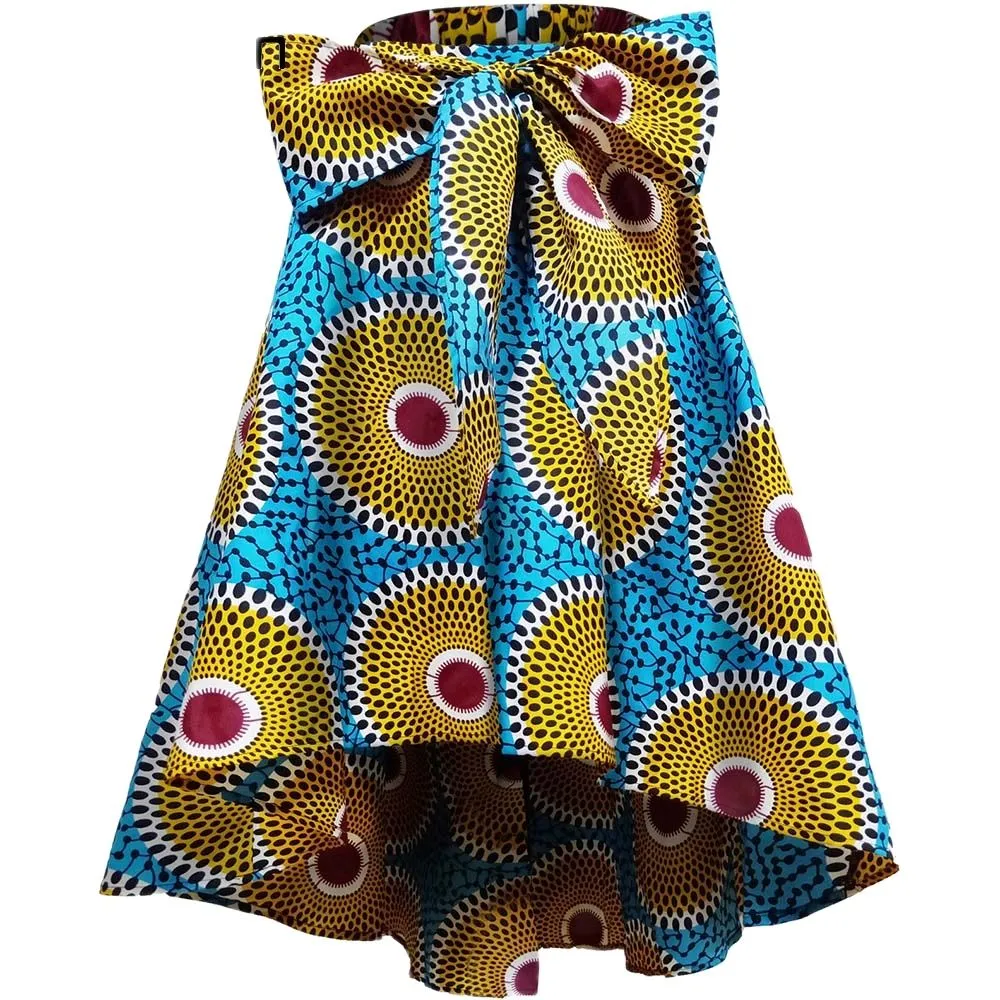 African  Ankara High Low Skirt