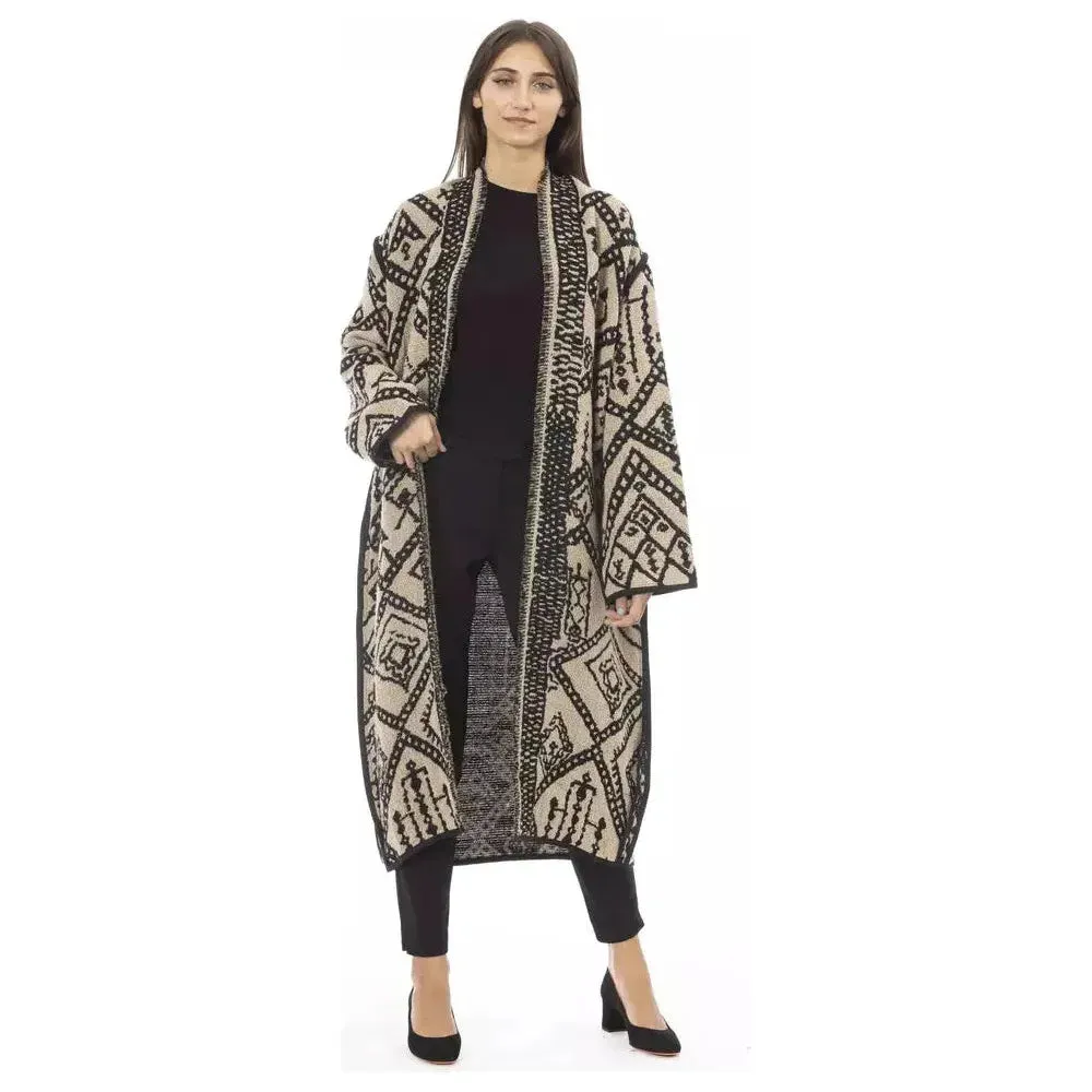 Alpha Studio Brown Acetate Women Coat