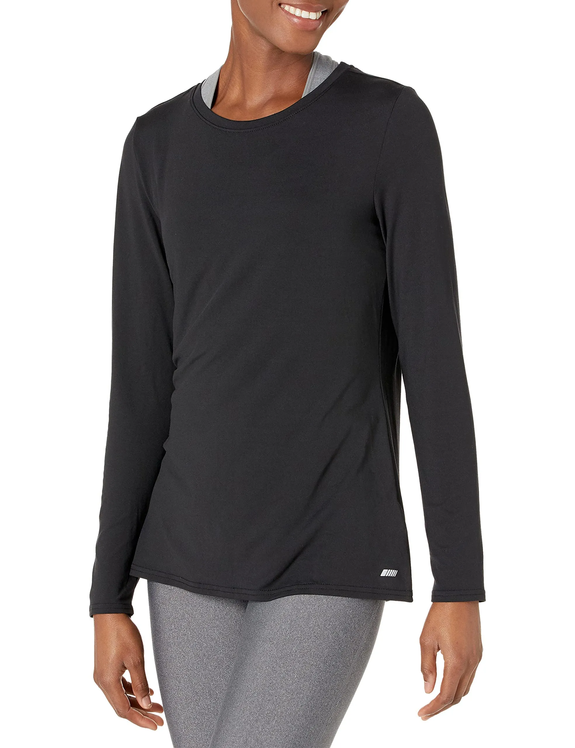 Amazon Essentials Women's Tech Stretch Long-Sleeve T-Shirt (Available in Plus Size)