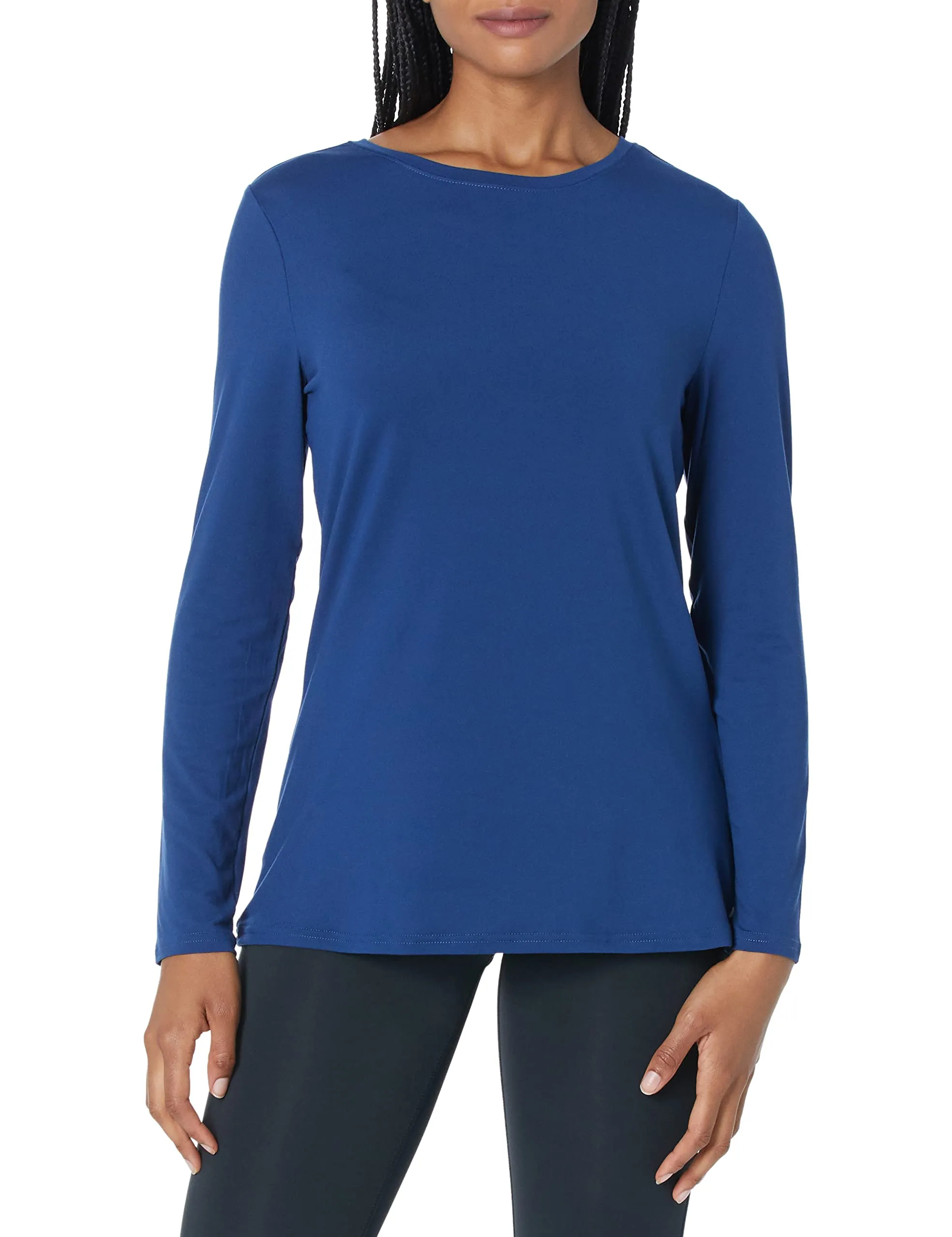 Amazon Essentials Women's Tech Stretch Long-Sleeve T-Shirt (Available in Plus Size)