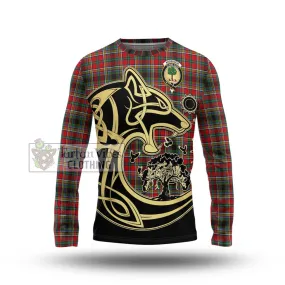 Anderson of Arbrake Tartan Long Sleeve T-Shirt with Family Crest Celtic Wolf Style