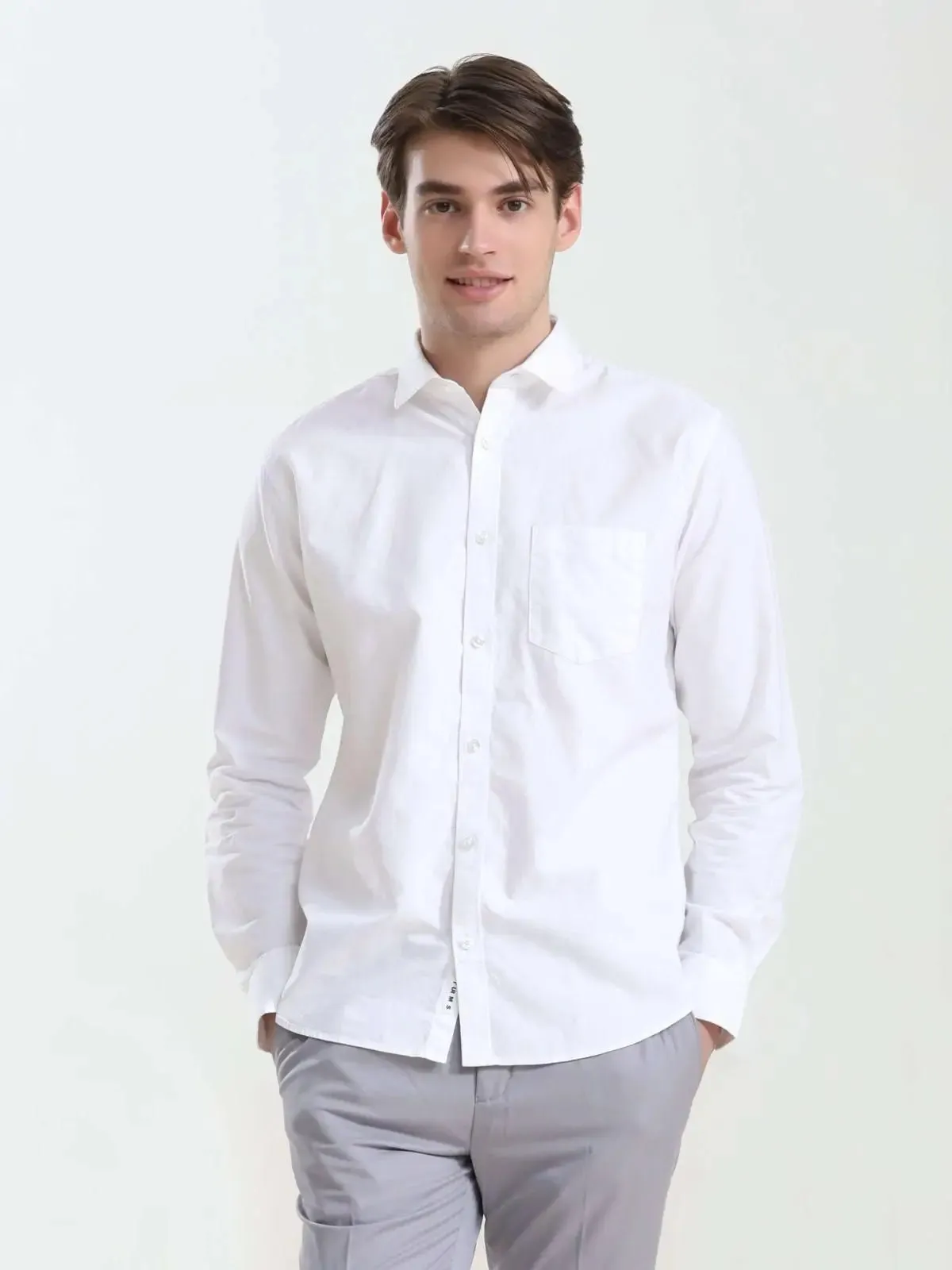 Anti-Stain Anti-Odor Luxury White Cotton Shirt for Men & Women