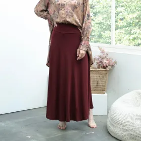 Anza A-Line Skirt - Maroon