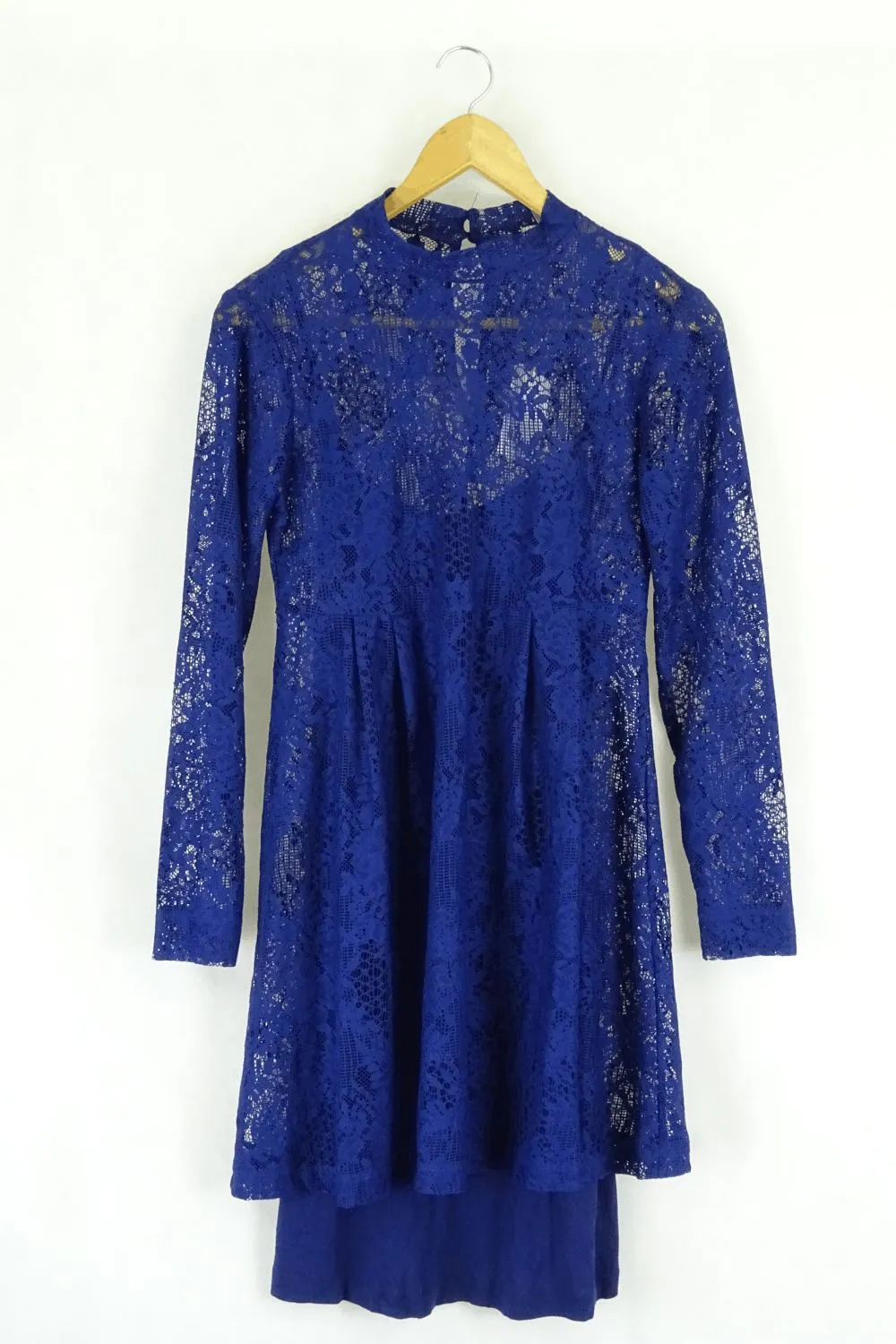 Asos Blue Lace Dress 8