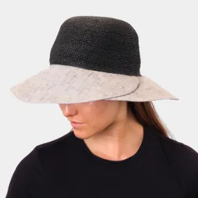 Avenel Dianne Raffia Hemp Hat - Grey