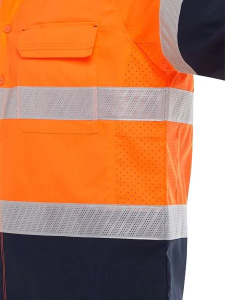 BISLEY X Airflow Hi Vis Taped Stretch Ripstop Shirt (BS6491T)