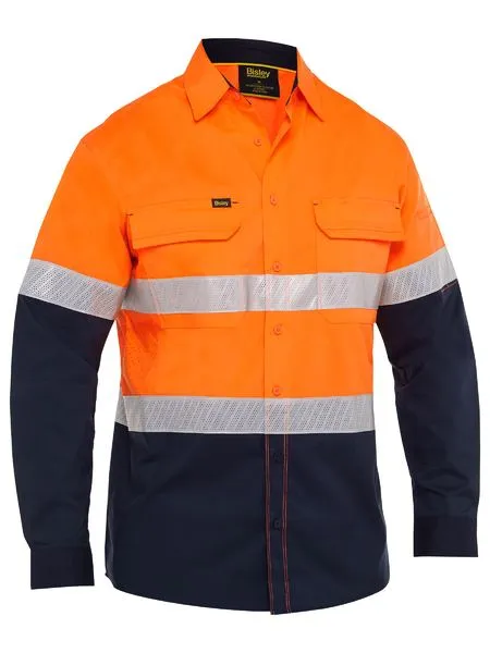 BISLEY X Airflow Hi Vis Taped Stretch Ripstop Shirt (BS6491T)