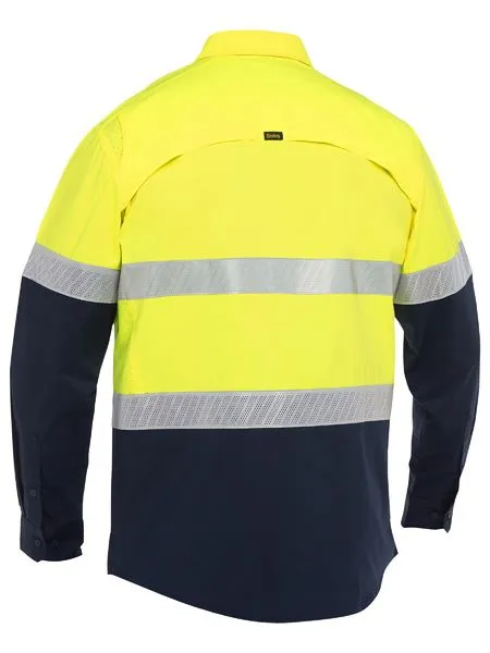 BISLEY X Airflow Hi Vis Taped Stretch Ripstop Shirt (BS6491T)