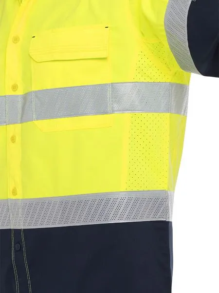 BISLEY X Airflow Hi Vis Taped Stretch Ripstop Shirt (BS6491T)