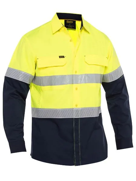 BISLEY X Airflow Hi Vis Taped Stretch Ripstop Shirt (BS6491T)