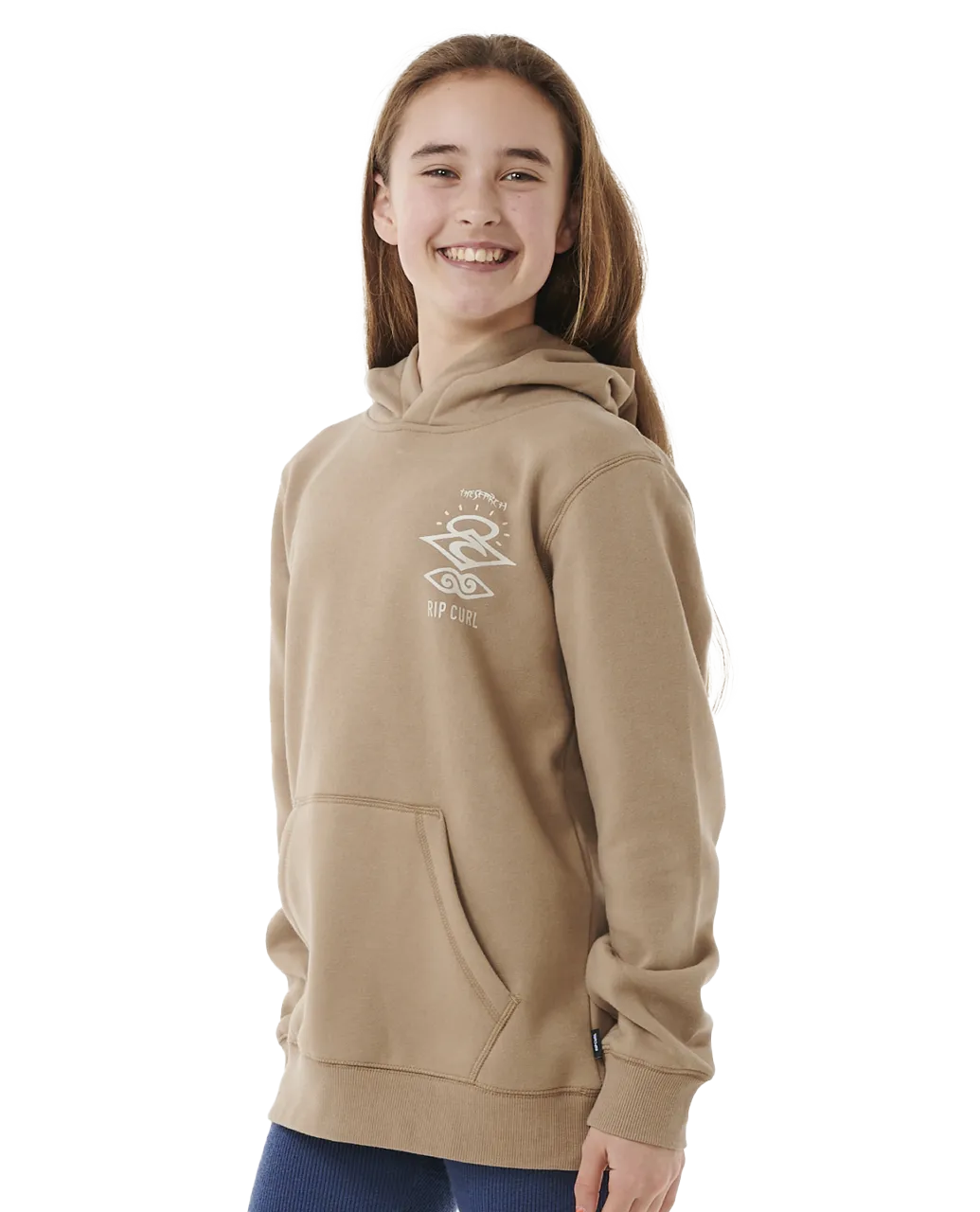 Boys Search Icon Hoodie in Sand Dune