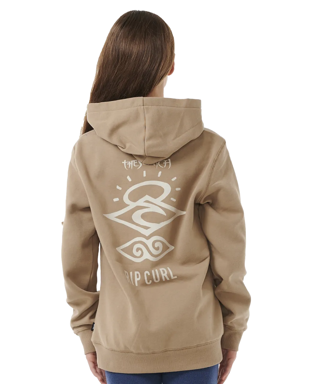 Boys Search Icon Hoodie in Sand Dune