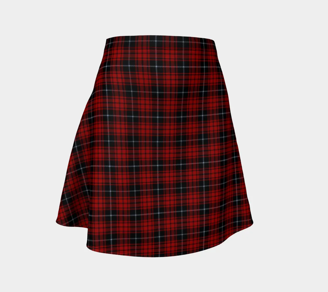 Brick Red Flare Skirt