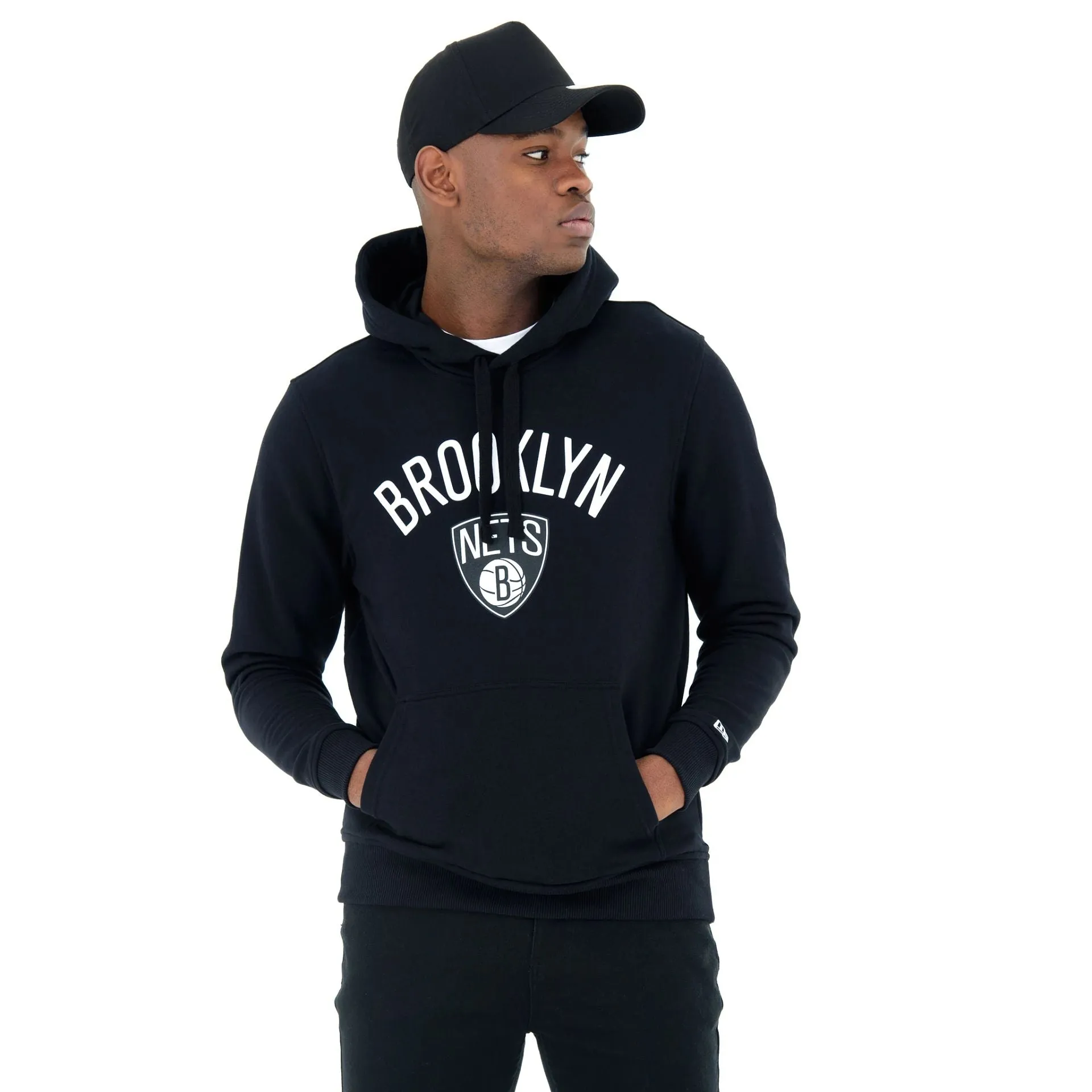 Brooklyn Nets NBA Regular Black Pullover Hoodie