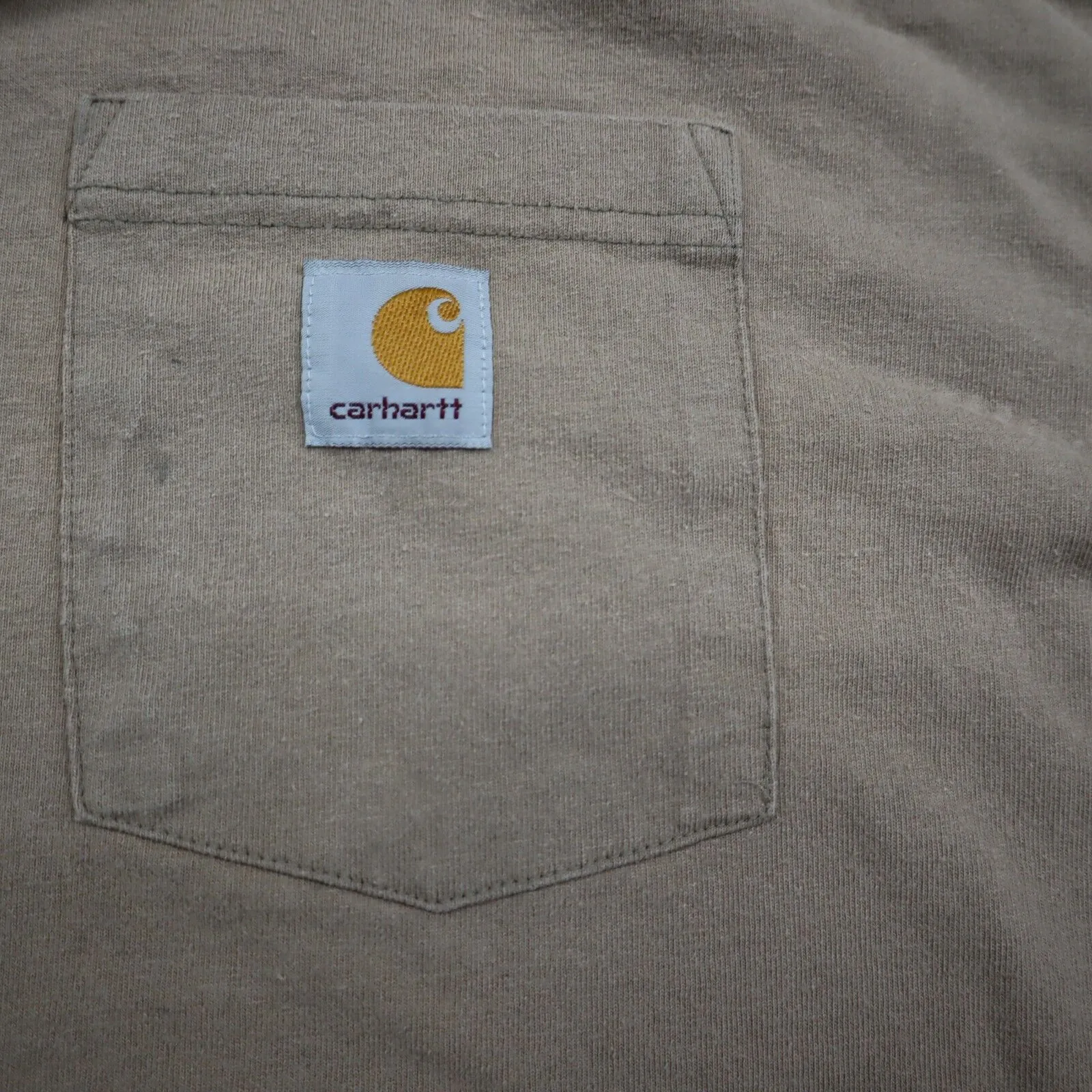 Carhartt Mens Pullover T Shirt Crew Neck Short Sleeve Original Camel Brown 2XL