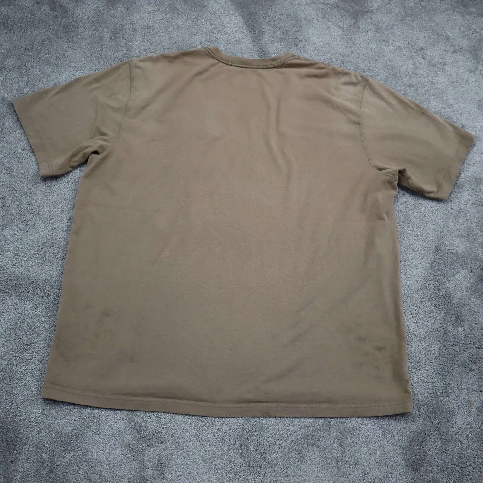 Carhartt Mens Pullover T Shirt Crew Neck Short Sleeve Original Camel Brown 2XL