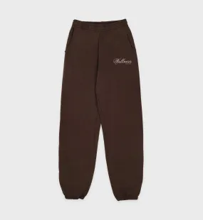 Carlyle Sweatpant - Chocolate/Cream