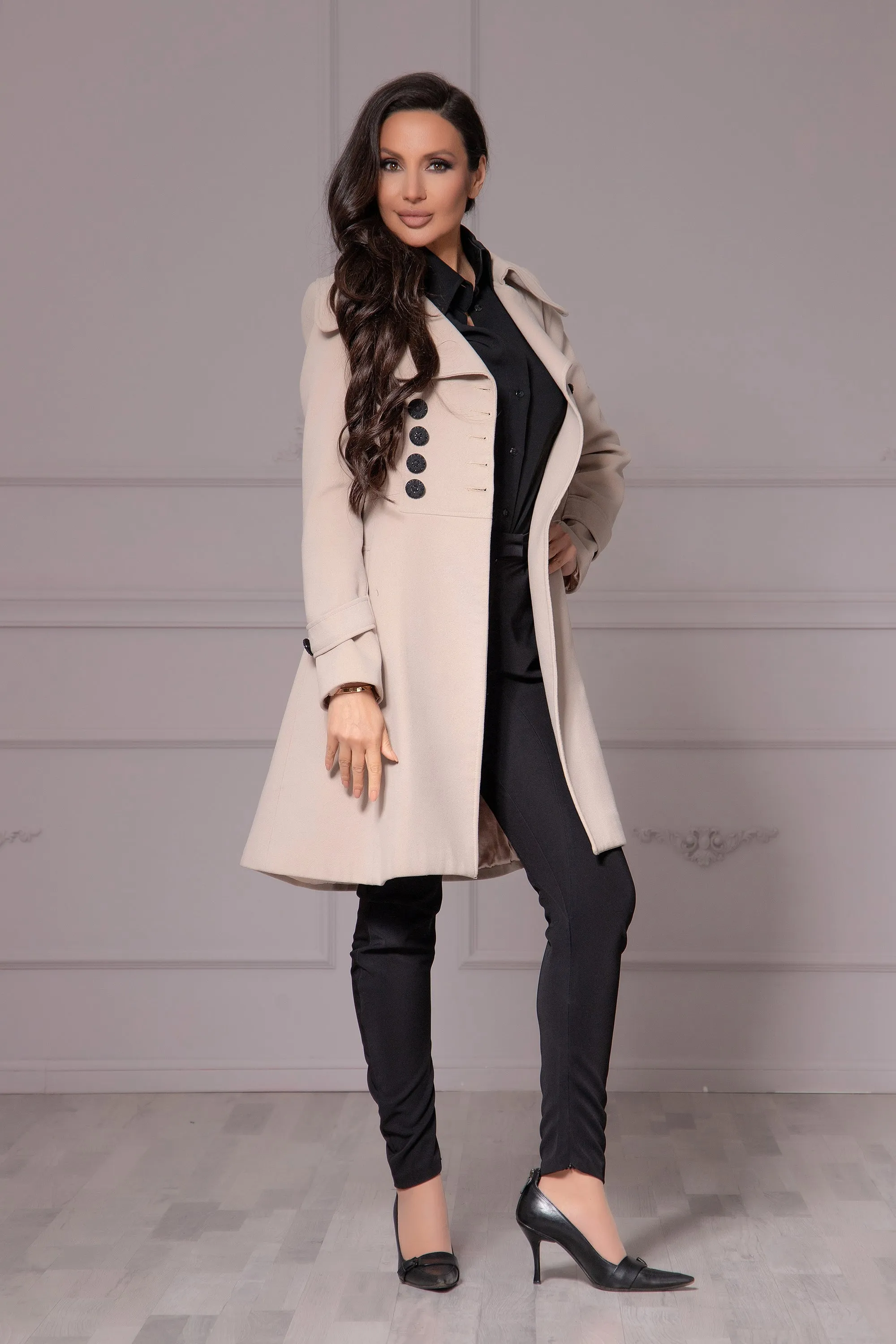 Cashmere Lapel Coat