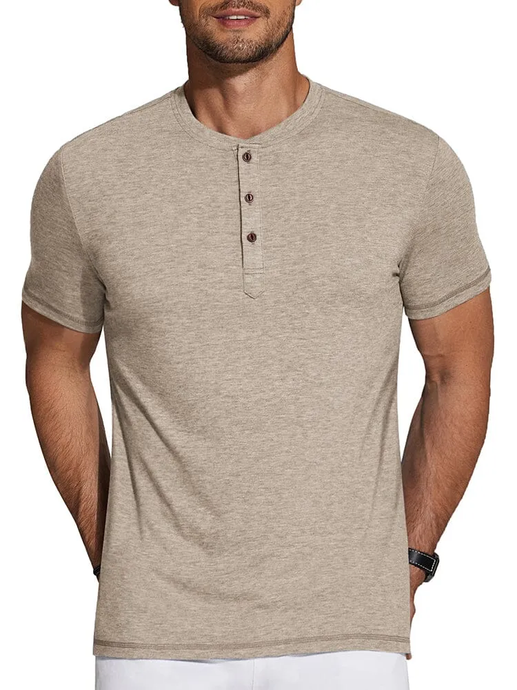 Casual Basic Solid Henley Shirt (US Only)