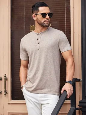 Casual Basic Solid Henley Shirt (US Only)