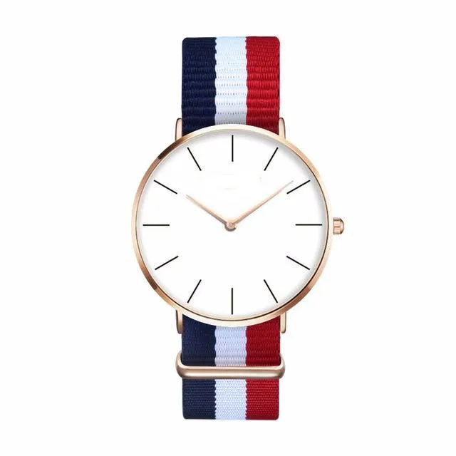 Casual Sport Clock Classical Nylon Wristwatch