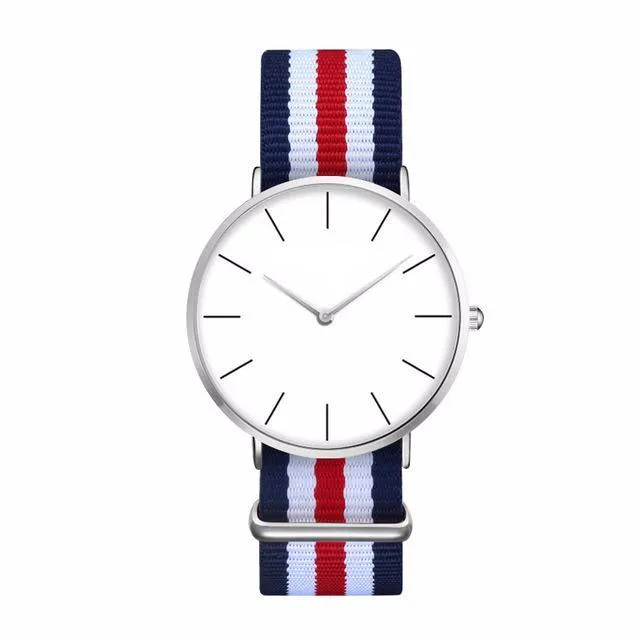 Casual Sport Clock Classical Nylon Wristwatch