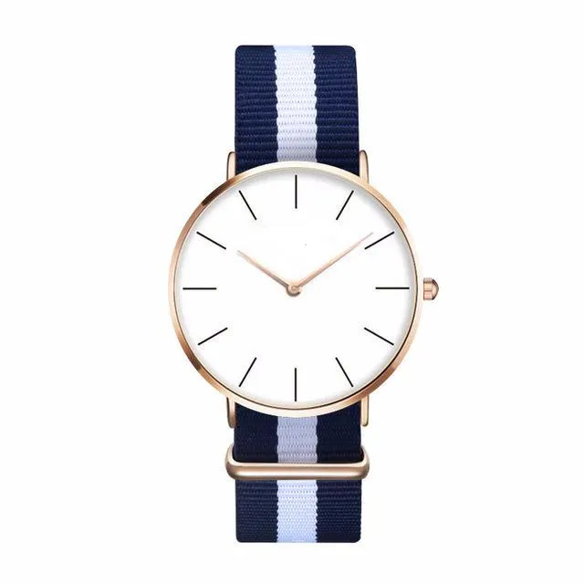 Casual Sport Clock Classical Nylon Wristwatch