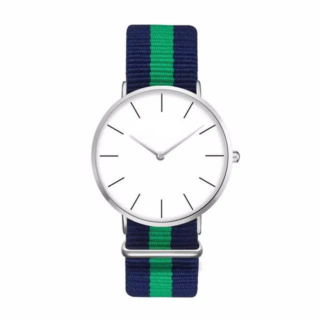 Casual Sport Clock Classical Nylon Wristwatch