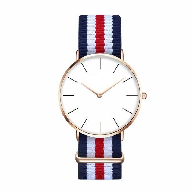 Casual Sport Clock Classical Nylon Wristwatch