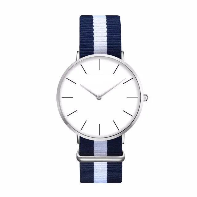 Casual Sport Clock Classical Nylon Wristwatch