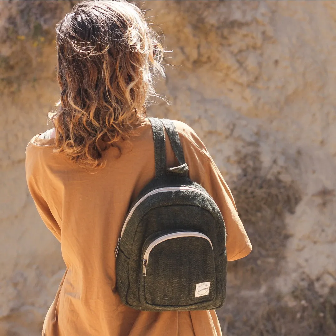 Core Hemp Mini Backpack - Banyan Green