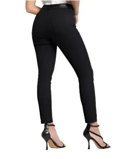 Curvy Mid Rise Black Skinny Jeans